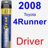 Driver Wiper Blade for 2008 Toyota 4Runner - Assurance