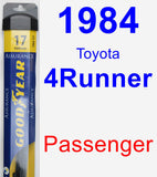 Passenger Wiper Blade for 1984 Toyota 4Runner - Assurance