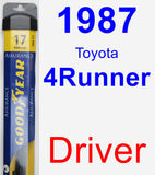 Driver Wiper Blade for 1987 Toyota 4Runner - Assurance