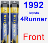 Front Wiper Blade Pack for 1992 Toyota 4Runner - Assurance