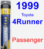 Passenger Wiper Blade for 1999 Toyota 4Runner - Assurance