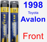 Front Wiper Blade Pack for 1998 Toyota Avalon - Assurance