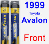 Front Wiper Blade Pack for 1999 Toyota Avalon - Assurance