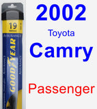 Passenger Wiper Blade for 2002 Toyota Camry - Assurance