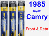 Front & Rear Wiper Blade Pack for 1985 Toyota Camry - Assurance