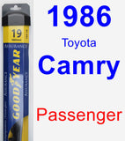 Passenger Wiper Blade for 1986 Toyota Camry - Assurance