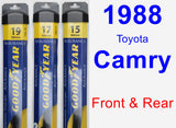 Front & Rear Wiper Blade Pack for 1988 Toyota Camry - Assurance