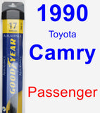 Passenger Wiper Blade for 1990 Toyota Camry - Assurance