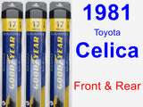 Front & Rear Wiper Blade Pack for 1981 Toyota Celica - Assurance