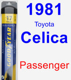 Passenger Wiper Blade for 1981 Toyota Celica - Assurance