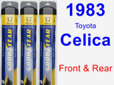 Front & Rear Wiper Blade Pack for 1983 Toyota Celica - Assurance