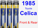 Front & Rear Wiper Blade Pack for 1985 Toyota Celica - Assurance