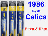 Front & Rear Wiper Blade Pack for 1986 Toyota Celica - Assurance