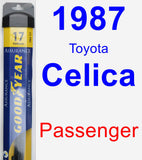 Passenger Wiper Blade for 1987 Toyota Celica - Assurance