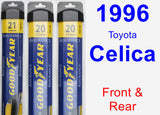 Front & Rear Wiper Blade Pack for 1996 Toyota Celica - Assurance