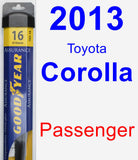 Passenger Wiper Blade for 2013 Toyota Corolla - Assurance