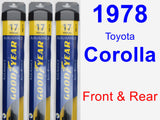 Front & Rear Wiper Blade Pack for 1978 Toyota Corolla - Assurance