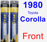 Front Wiper Blade Pack for 1980 Toyota Corolla - Assurance