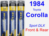 Front & Rear Wiper Blade Pack for 1984 Toyota Corolla - Assurance