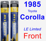 Front Wiper Blade Pack for 1985 Toyota Corolla - Assurance