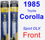 Front Wiper Blade Pack for 1985 Toyota Corolla - Assurance