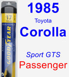 Passenger Wiper Blade for 1985 Toyota Corolla - Assurance