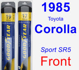 Front Wiper Blade Pack for 1985 Toyota Corolla - Assurance