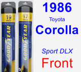 Front Wiper Blade Pack for 1986 Toyota Corolla - Assurance