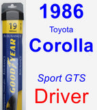 Driver Wiper Blade for 1986 Toyota Corolla - Assurance