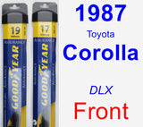 Front Wiper Blade Pack for 1987 Toyota Corolla - Assurance