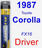 Driver Wiper Blade for 1987 Toyota Corolla - Assurance