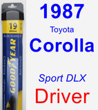 Driver Wiper Blade for 1987 Toyota Corolla - Assurance