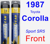 Front Wiper Blade Pack for 1987 Toyota Corolla - Assurance