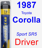 Driver Wiper Blade for 1987 Toyota Corolla - Assurance