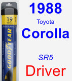 Driver Wiper Blade for 1988 Toyota Corolla - Assurance