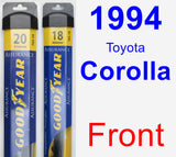 Front Wiper Blade Pack for 1994 Toyota Corolla - Assurance