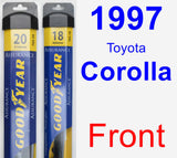 Front Wiper Blade Pack for 1997 Toyota Corolla - Assurance