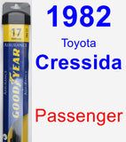 Passenger Wiper Blade for 1982 Toyota Cressida - Assurance