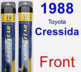 Front Wiper Blade Pack for 1988 Toyota Cressida - Assurance