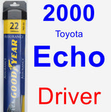 Driver Wiper Blade for 2000 Toyota Echo - Assurance