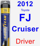 Driver Wiper Blade for 2012 Toyota FJ Cruiser - Assurance