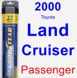 Passenger Wiper Blade for 2000 Toyota Land Cruiser - Assurance