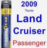 Passenger Wiper Blade for 2009 Toyota Land Cruiser - Assurance