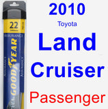 Passenger Wiper Blade for 2010 Toyota Land Cruiser - Assurance