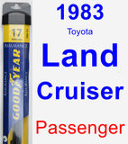 Passenger Wiper Blade for 1983 Toyota Land Cruiser - Assurance