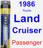 Passenger Wiper Blade for 1986 Toyota Land Cruiser - Assurance