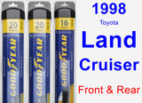 Front & Rear Wiper Blade Pack for 1998 Toyota Land Cruiser - Assurance