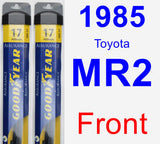 Front Wiper Blade Pack for 1985 Toyota MR2 - Assurance