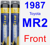 Front Wiper Blade Pack for 1987 Toyota MR2 - Assurance