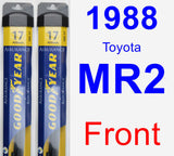 Front Wiper Blade Pack for 1988 Toyota MR2 - Assurance